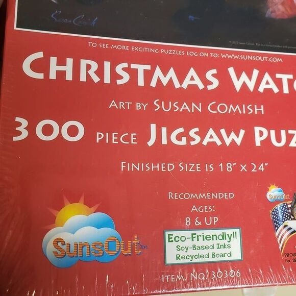 NEW Susan Comish Sealed Christmas Watch Santa Claus Puzzle 300 Piece RARE - Picture 5 of 5